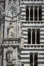 Siena Cathedral, dedicated to the Assumption of the Blessed Virgin Mary .Siena. Italy Royalty Free Stock Photo