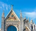 Siena Cathedral facade, Tuscany, Italy Royalty Free Stock Photo