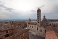 Siena Cathedral Duomo di Siena at sunset - Siena, Tuscany, Italy Royalty Free Stock Photo