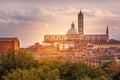 Siena Cathedral, sunset view, Tuscany, Italy Royalty Free Stock Photo