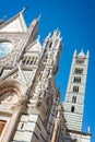 Siena cathedral duomo in Siena, Tuscany Italy Royalty Free Stock Photo