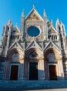 Siena Cathedral facade, Tuscany, Italy Royalty Free Stock Photo