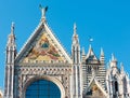 Siena Cathedral facade, Tuscany, Italy Royalty Free Stock Photo