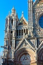 Siena Cathedral facade, Tuscany, Italy Royalty Free Stock Photo