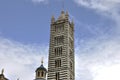 Siena cathedral Santa Maria bell tower Royalty Free Stock Photo