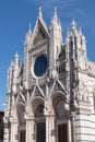 Siena Cathedral upper facade Royalty Free Stock Photo