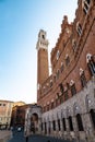 Siena City Hall on Piazza del Campo Royalty Free Stock Photo