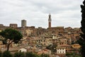 Siena city overview Royalty Free Stock Photo