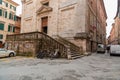 Exterior view of San Martino Church next to La Loggia in Siena, Tuscany, Italy Royalty Free Stock Photo