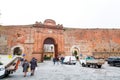 Porta Camollia is one of the northern portals in the medieval walls of Siena, Italy