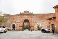 Porta Camollia is one of the northern portals in the medieval walls of Siena, Italy