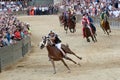 The famous horse race `Palio di Siena` Royalty Free Stock Photo