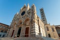 Siena, Italy. Beautifully ornate Dome facade