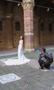 Asian bride in Siena