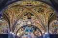 Ceiling fresco in Baptistery of Saint John, Siena, Italy