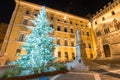 Palazzo Salimbeni at Christmas time in Siena, Italy Royalty Free Stock Photo