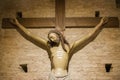 Crucifix by Marco Romano in the Crypt of Cathedral of Santa Maria Assunta, Siena, Italy