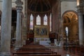 Panoramic view of interior of Santa Maria dei Servi