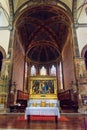 Interior of Basilica Maria dei Servi is church in Siena. Italy