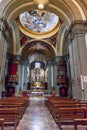 Interior of Chiesa di San Martino is Roman Catholic church in Siena. Italy Royalty Free Stock Photo