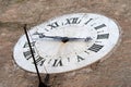 Siena, Italy. Old clock on the wall Royalty Free Stock Photo