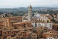 Siena Italy Overview Royalty Free Stock Photo