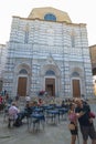 Panoramic view of exterior of Siena Cathedral Santa Maria AssuntaDuomo di Siena is a medieval church in Siena