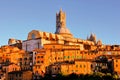 Siena, Italy at sunset