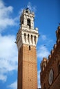 Siena, Italy. Torre del Mangia Royalty Free Stock Photo