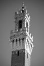 Siena, Italy. Torre del Mangia Royalty Free Stock Photo