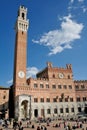 Siena Piazza del Campo Royalty Free Stock Photo