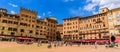 Siena - Piazza del Campo - old historic city in Italy