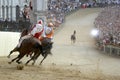 Siena's palio horse race Royalty Free Stock Photo