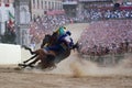 Siena's palio horse race Royalty Free Stock Photo