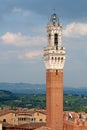 Siena - Torre del Mangia Royalty Free Stock Photo