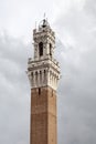 Siena, Torre del Mangia (Palazzo Pubblico) at the Piazza del Campo, Tuscany, Italy