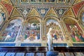 Siena Tuscany Italy. The Cathedral. Piccolomini Library with frescoes by Pinturicchio Royalty Free Stock Photo