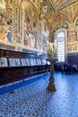 Siena Tuscany Italy. The Cathedral. Piccolomini Library with frescoes by Pinturicchio Royalty Free Stock Photo