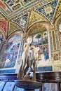 Siena Tuscany Italy. The Cathedral. Piccolomini Library with frescoes by Pinturicchio Royalty Free Stock Photo