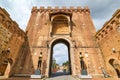 Siena Tuscany Italy. Porta Romana gate Royalty Free Stock Photo