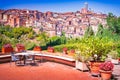 Siena, Tuscany, Italy - Torre del Mangia and the Dome Royalty Free Stock Photo