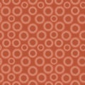 Sienna rust geometric circle repeat pattern