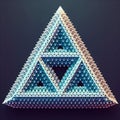 Sierpinski Triangle Hologram A fractal created by repeatedly rem