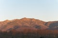 Sierra de Hervas, Sierra de Gredos, Sierra de Bejar, Pinajarro, Calvitero at sunset in winter