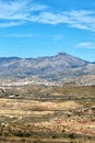 Sierra del Cid landscape scenery near Alicante Alacant mountains portrait format in Spain