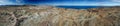 Sierra Guadalupe upland in baja california landscape panorama