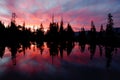 Sierra Lake and Sunset Reflection II Royalty Free Stock Photo