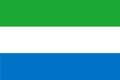 Sierra Leone flag vector. Illustration of Sierra Leone flag