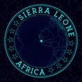 Sierra Leone round sign.