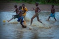 Sierra Leone, West Africa, the beaches of Yongoro Royalty Free Stock Photo